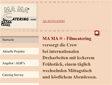 Tablet Screenshot of mama-filmcatering.de